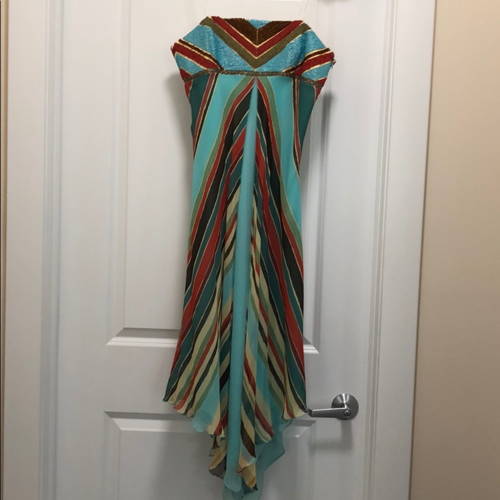 Laundry by Shelli Segal Strapless Beaded Dress